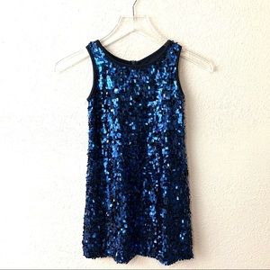 Biscotti Girls Blue Sequin Swing Dress